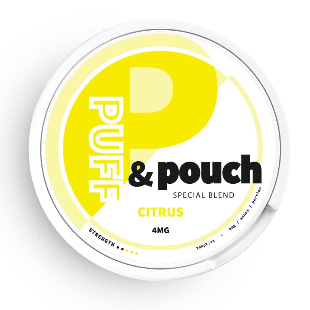 Puff &amp; Pouch Citrus 4mg