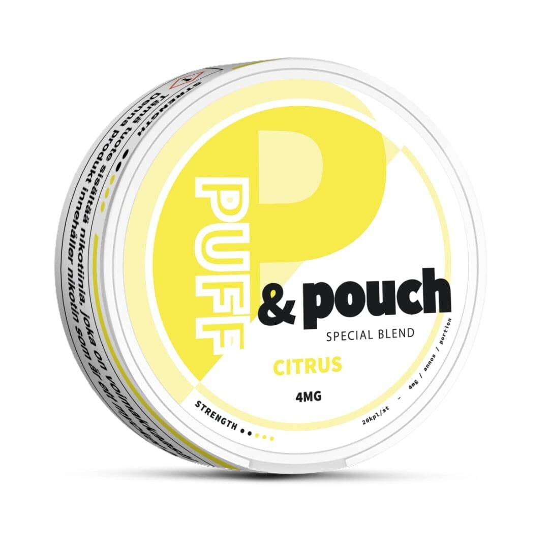 Puff &amp; Pouch Citrus 4mg