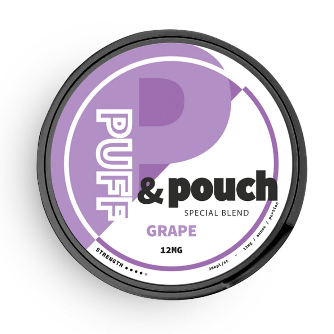 Puff &amp; Pouch Strong Grape 12mg